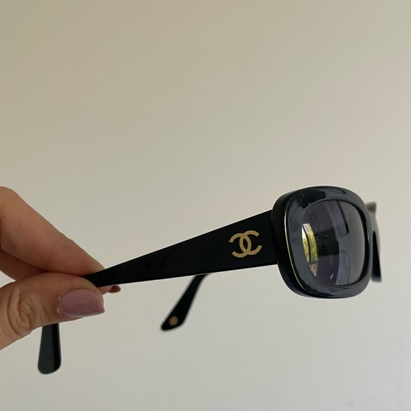 Authentic Chanel 5011 black Sunglasses Italy Y2K 90s Vintage! Rare! - Picture 8 of 10